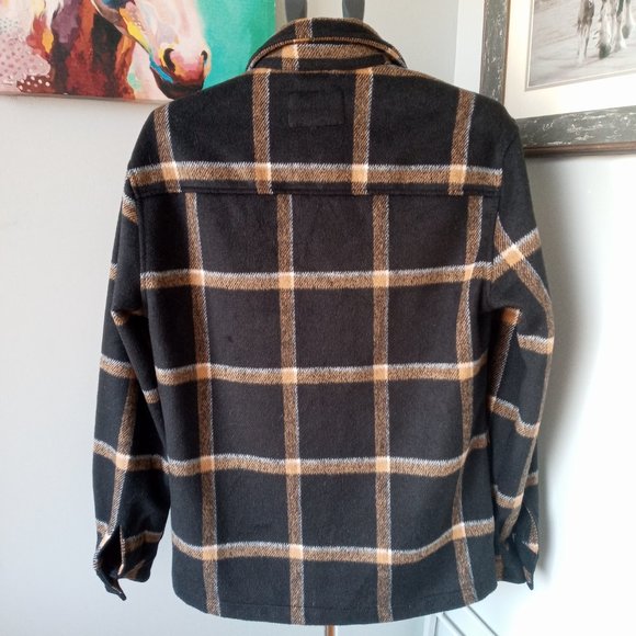 Aeropostale Plaid Zip-Up Shirt Jacket Size small runs bigger NWT - Picture 4 of 8